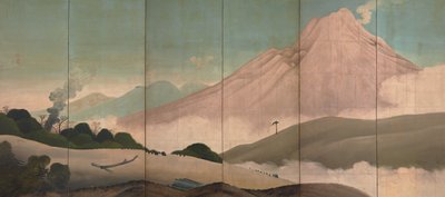 Mount Asama by Aodo Denzen